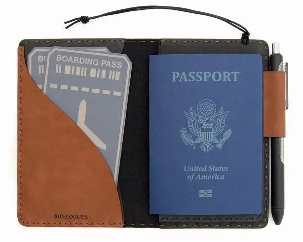 BioLogues Vegan Leather Passport Wallet