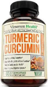 Vimerson Health Tumeric & Black Pepper Supplement Bottle