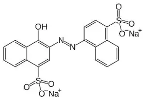 E122 Carmoisine Azorubine Vegan Chemical Structure
