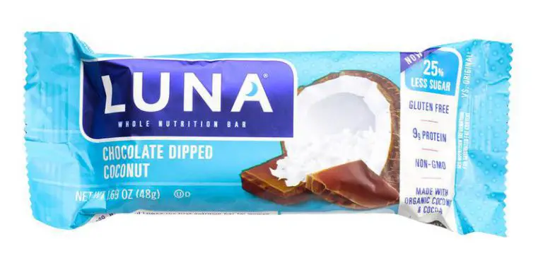 Luna Vegan Chocolate Dipped Coconut Bar