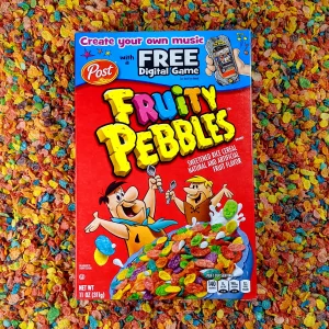 are fruity pebbles vegan logo