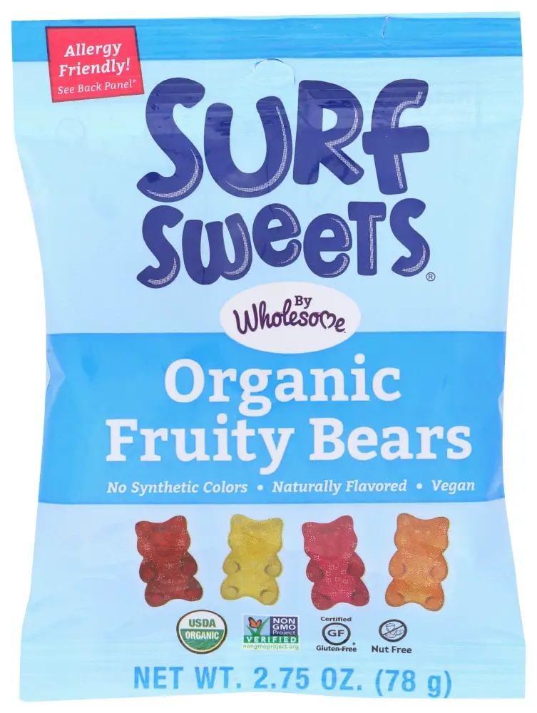 Organic Fruity Bear by Surf Sweets vegan halloween candy