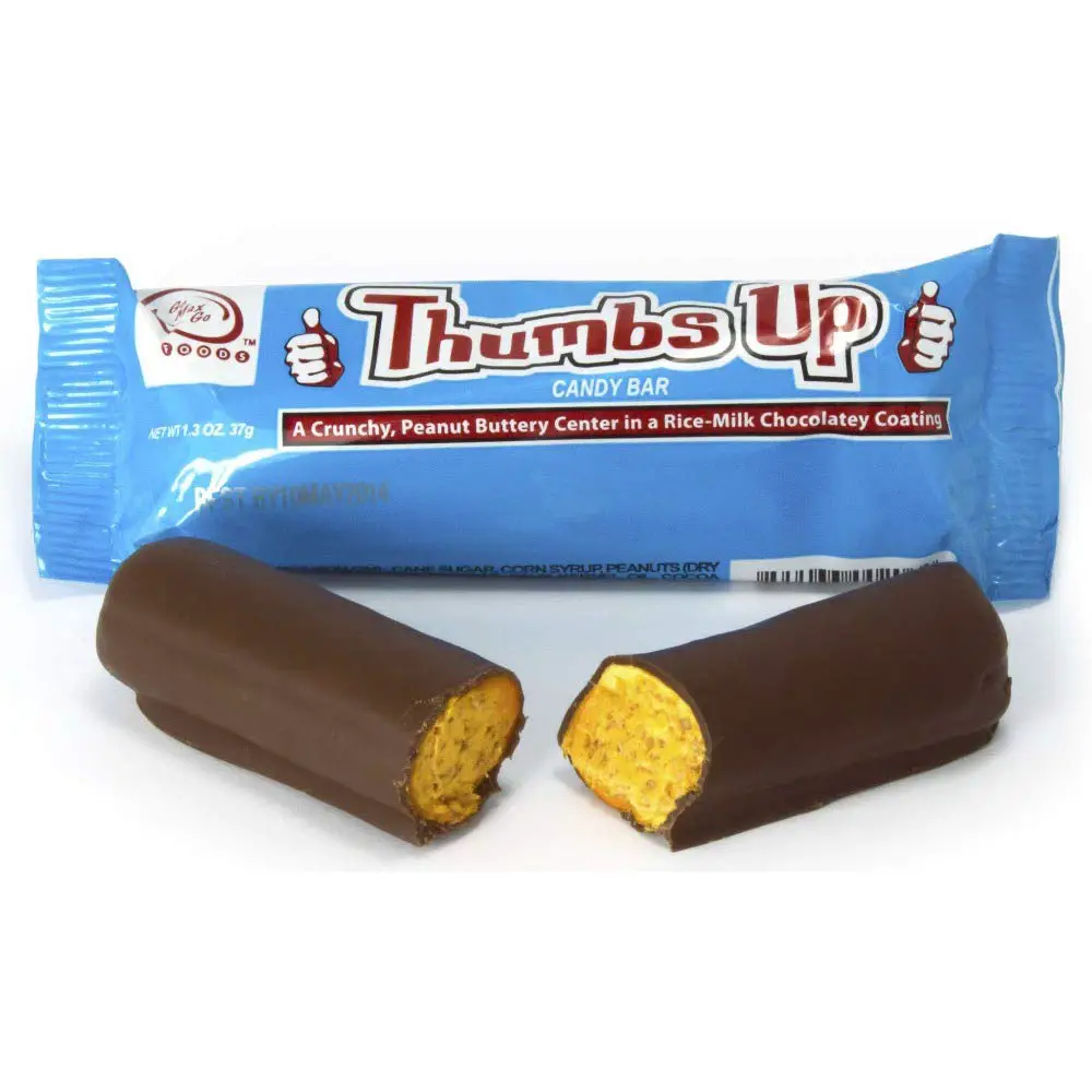 Thumbs Up Candy Bar by Go Max Go vegan halloween candy